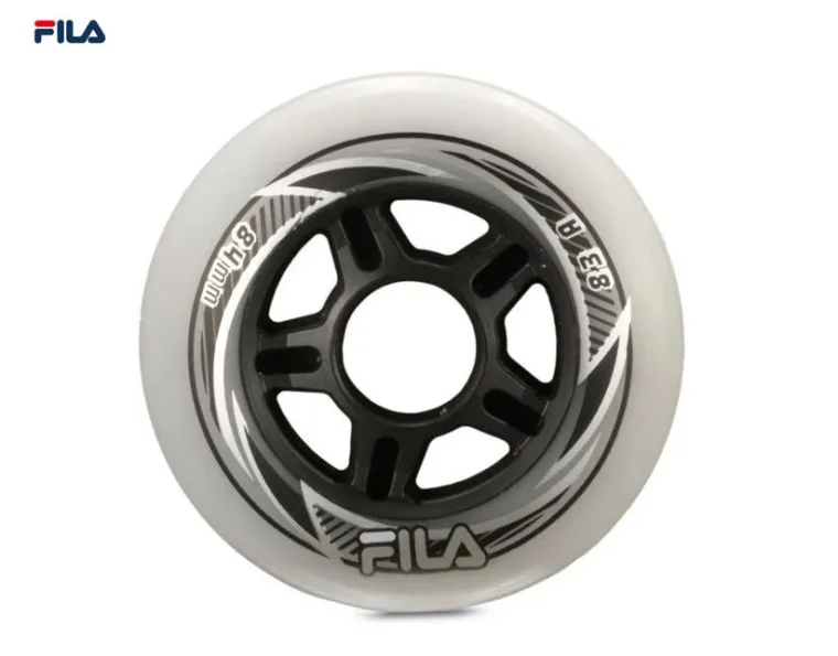 FILA kolečka Fitness White 84mm 83A 8ks
