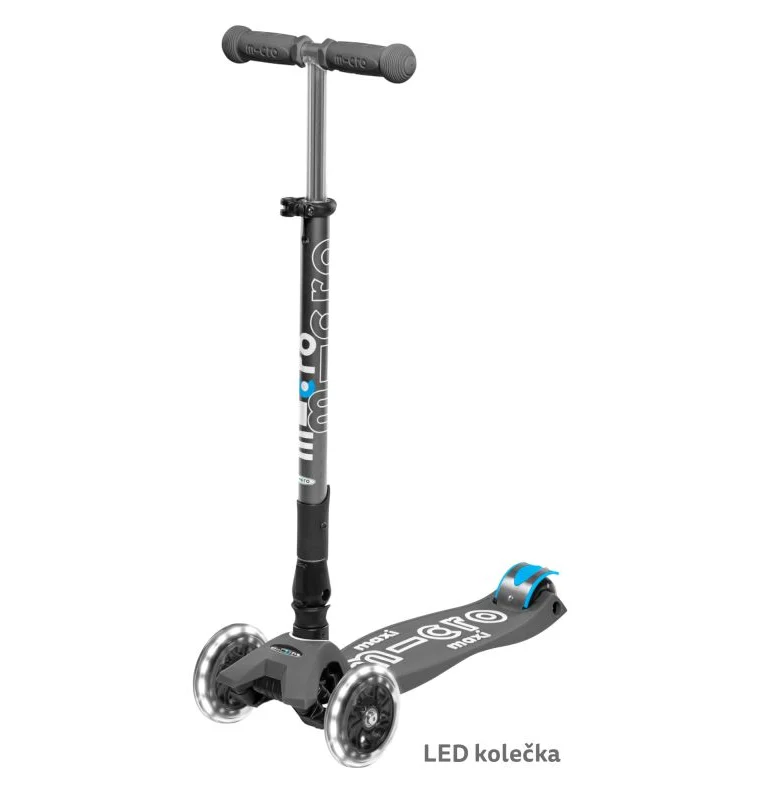 MICRO Maxi Deluxe skládací Volcano Grey LED