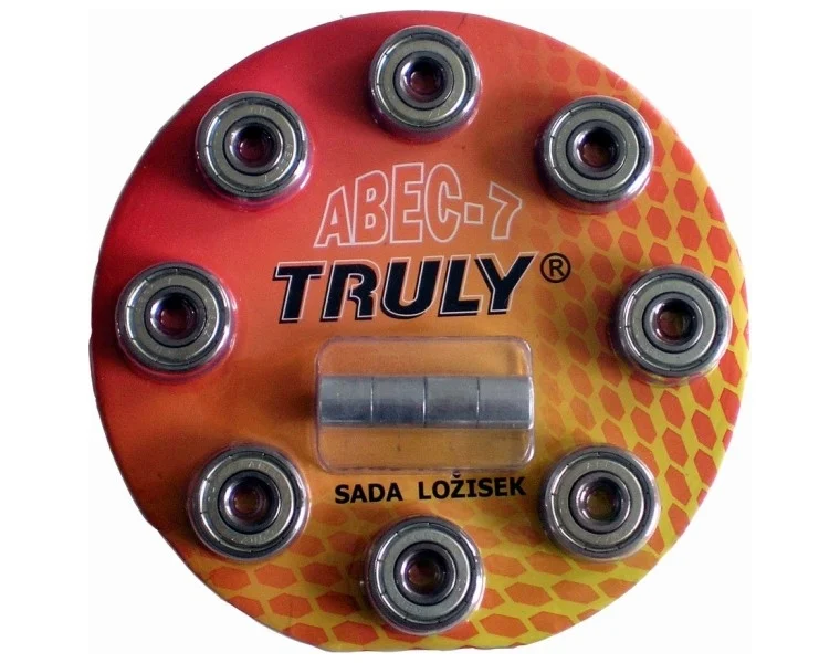 TRULY sada ložisek ABEC 7 Carbon/8ks