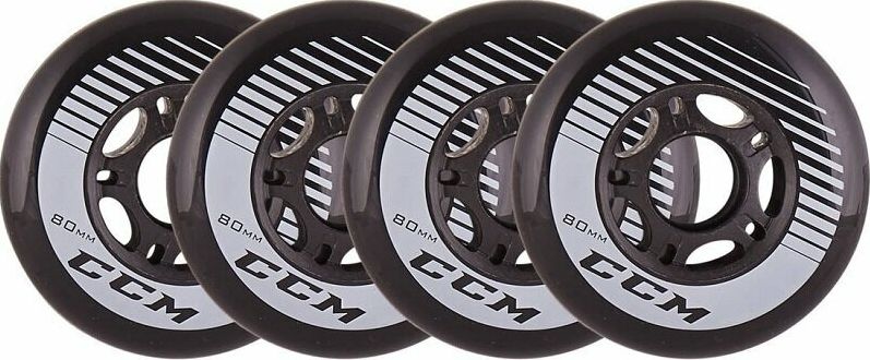 CCM kolečka  Hockey Roller Wheels Black 82A 4-pack